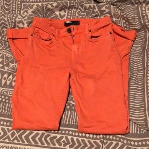 Super soft stretchy coral skinny jeans